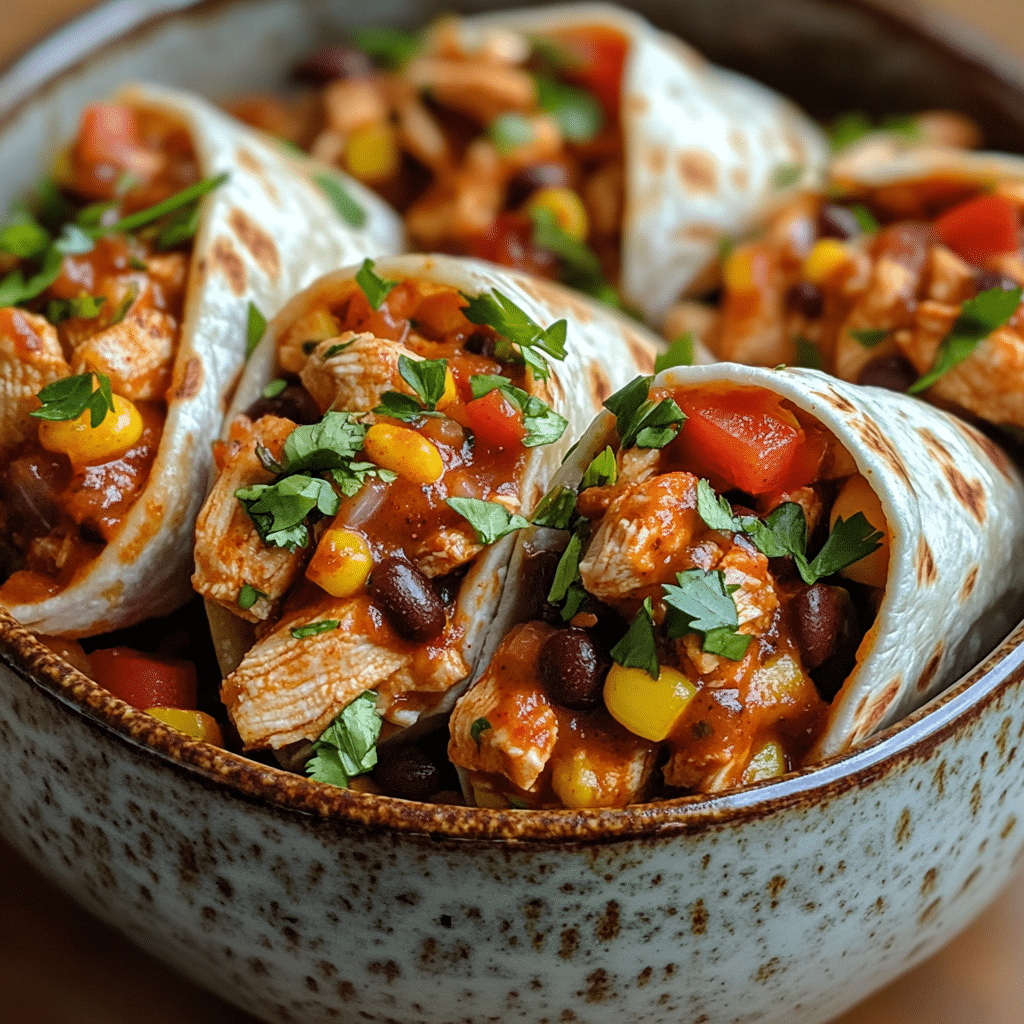 Homemade Chipotle Chicken Burrito Bowls in a bowl with rich texture and natural daylight